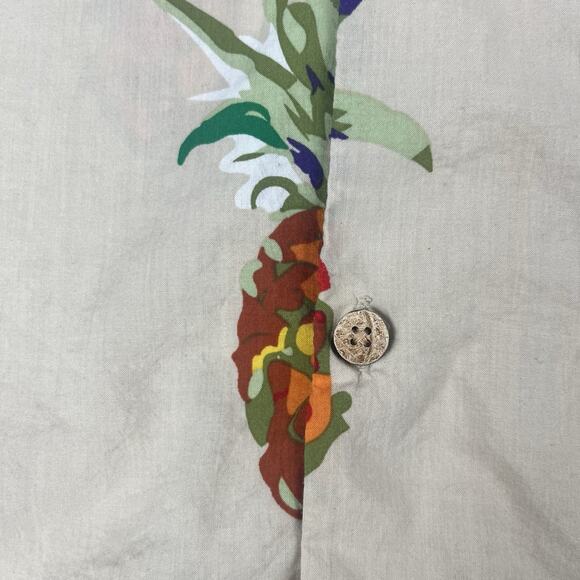 Denim & Flower Ricky Singh Men’s Large Button Up Short Sleeve Pineapple Print - Picture 4 of 8